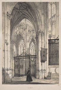 Middelalderens arkitektur: Church of St. Riquier, nær Abbeville av Joseph Nash