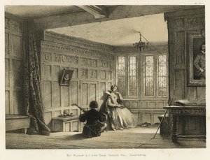 Karnappvindu i spisesalen, Haddon Hall, Derbyshire