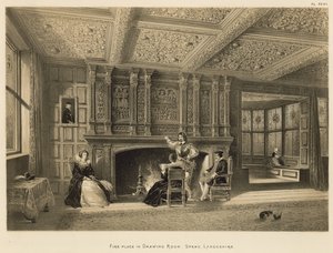 Peis i Drawing Room, Speke, Lancashire