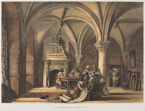 Hall, Bolsover Castle, Derbyshire av Joseph Nash