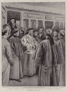 Li Hung Changs besøk til England, hans ankomst til Waterloo Station