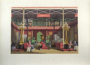 Russisk utstillingsinteriør under den store utstillingen i 1851 av Joseph Nash