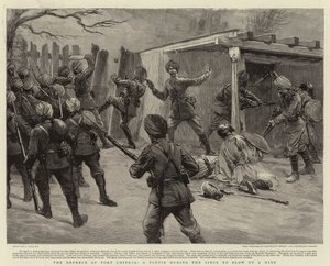 The Defense of Fort Chitral, A Sortie under Siege for å sprenge en mine