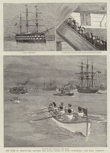 Race at Greenhithe mellom Naval Cadets of HMS Worcester og HMS Conway