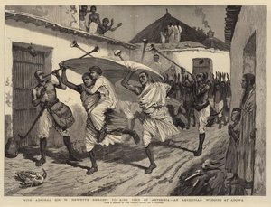 Med admiral Sir W Hewetts ambassade til kong John av Abyssinia, et abyssinisk bryllup i Adowa