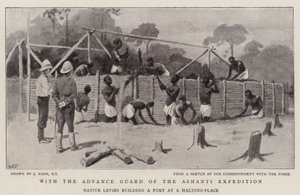 Med Advance Guard of Ashanti-ekspedisjonen av Joseph Nash