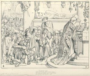 Illustrasjon for Coleridge's Rime of The Ancient Mariner (gravering) av Joseph Noel (after) Paton