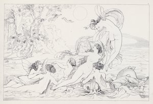 Shakespeares The Tempest, akt I, scene 2 av Joseph Noel after Paton