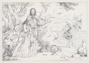 Shakespeares The Tempest, akt I, scene 2 av Joseph Noel after Paton