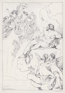 Shelleys Prometheus Unbound, Act I av Joseph Noel after Paton