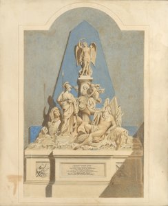 Design for The Three Captains Memorial, ca. 1784.