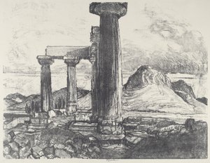 Acro, Korint fra Korint av Joseph Pennell