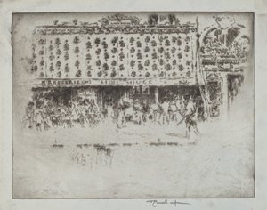 Brasserie, Au Lion Rouge av Joseph Pennell