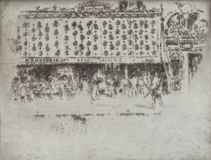 Brasserie, Au Lion Rouge, 1893. av Joseph Pennell