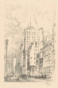 Broadway, Above Twenty-Third Street, 1904. av Joseph Pennell
