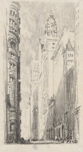 Broadway Towers av Joseph Pennell