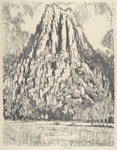 Buttresses, Yosemite av Joseph Pennell