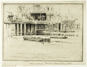 Cannon Street Station, fra elven av Joseph Pennell