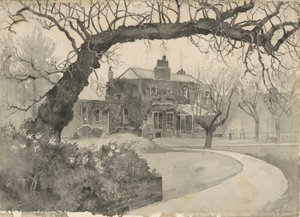 Chelsea prestegård av Joseph Pennell
