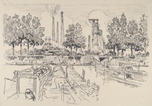 Kullgruver, Monceau, Frankrike av Joseph Pennell