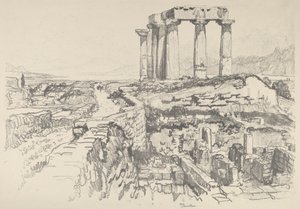 Korint, mot Gulfen, 1913. av Joseph Pennell