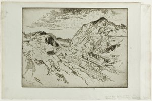 Culebra Cut, Panama av Joseph Pennell