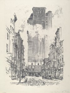 Ned Sansom Street av Joseph Pennell