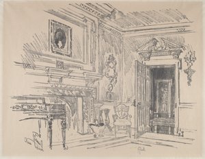 Salong på Cliveden av Joseph Pennell