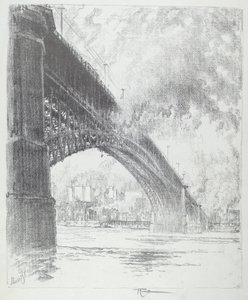 Eads Bridge, St. Louis av Joseph Pennell