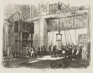 Engelsk krigsarbeid: Bottling the Big Shell av Joseph Pennell