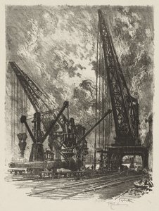 Engelsk krigsarbeid: Taking the Big Gun Away av Joseph Pennell