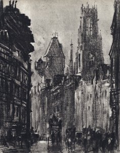 Fleet Street av Joseph Pennell