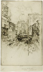 Forty-Second Street av Joseph Pennell