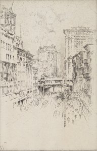 Forty-Second Street, 1904. av Joseph Pennell