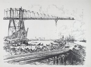 French Canal og American Cranes av Joseph Pennell