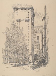 Girard Street av Joseph Pennell