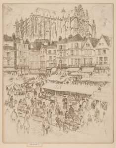 Place, Beauvais av Joseph Pennell