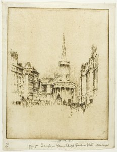 Langham Place kapell av Joseph Pennell