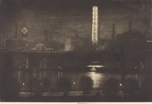 London Night, Whisky og te av Joseph Pennell