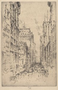 Nedre Broadway av Joseph Pennell
