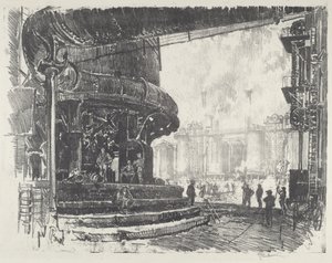 Making Pig-Iron, 1916. av Joseph Pennell