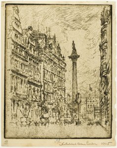 Northumberland Avenue av Joseph Pennell