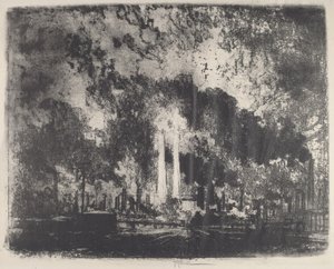Oljeraffinering, Whiting, Indiana, 1915. av Joseph Pennell