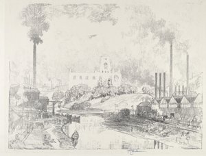 Fred og krig, 1916. av Joseph Pennell