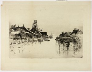 Pilot Town, La. av Joseph Pennell