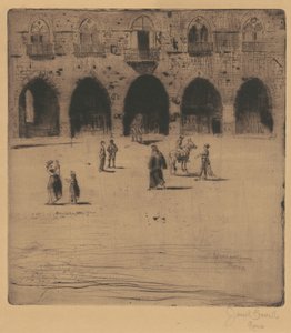 Rådhus, Pistoia, 1883. av Joseph Pennell