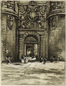 Porta Viragia, Toledo av Joseph Pennell