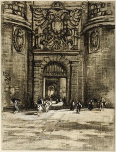 Porta Viragia, Toledo av Joseph Pennell