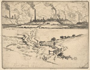 Potlands, Longport, september 1909, (Stokes?) av Joseph Pennell