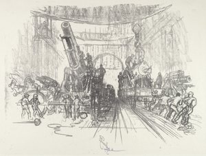 Klar for krig, 1916. av Joseph Pennell